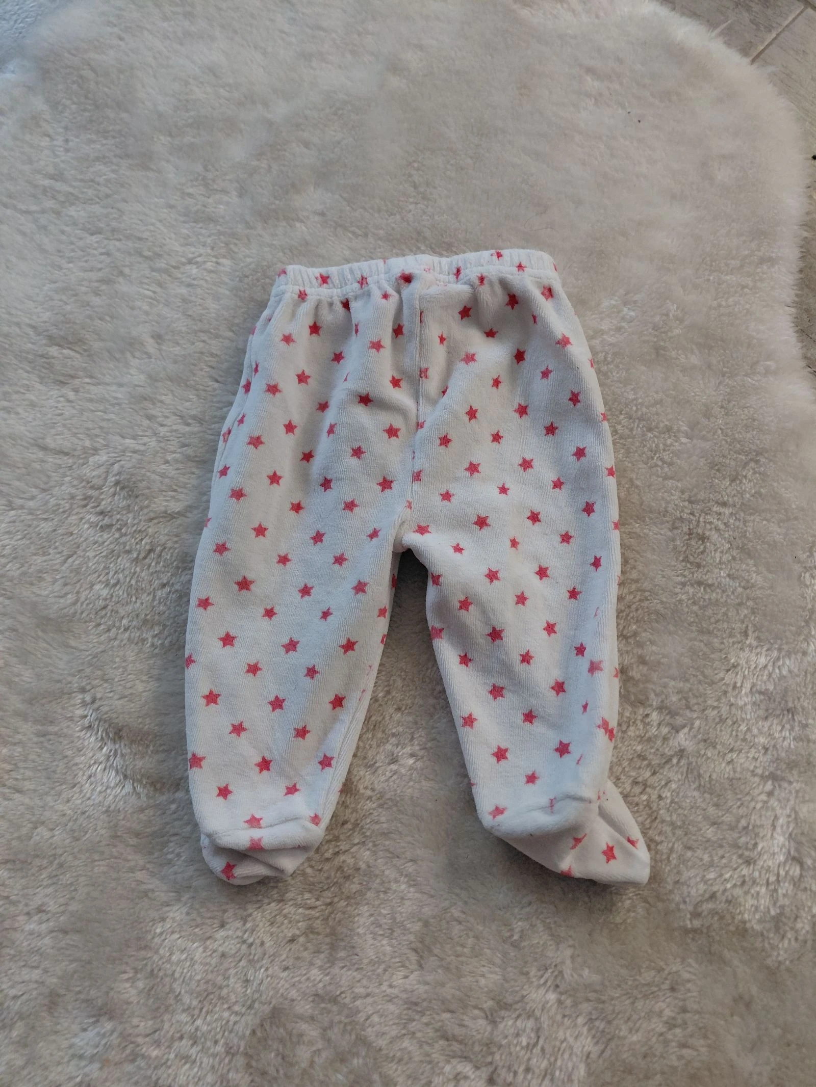 Pantalon avec pieds intégrés en velours 3 mois – photo 2